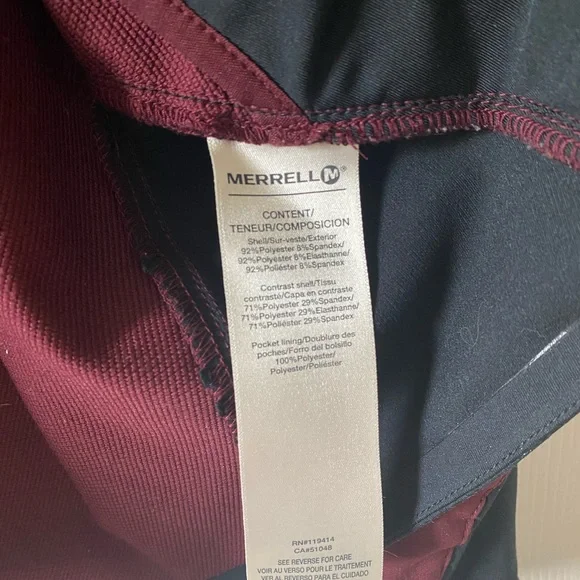 Merrell Maroon Lightweight Select Shield Jacket - Picture 11 of 11